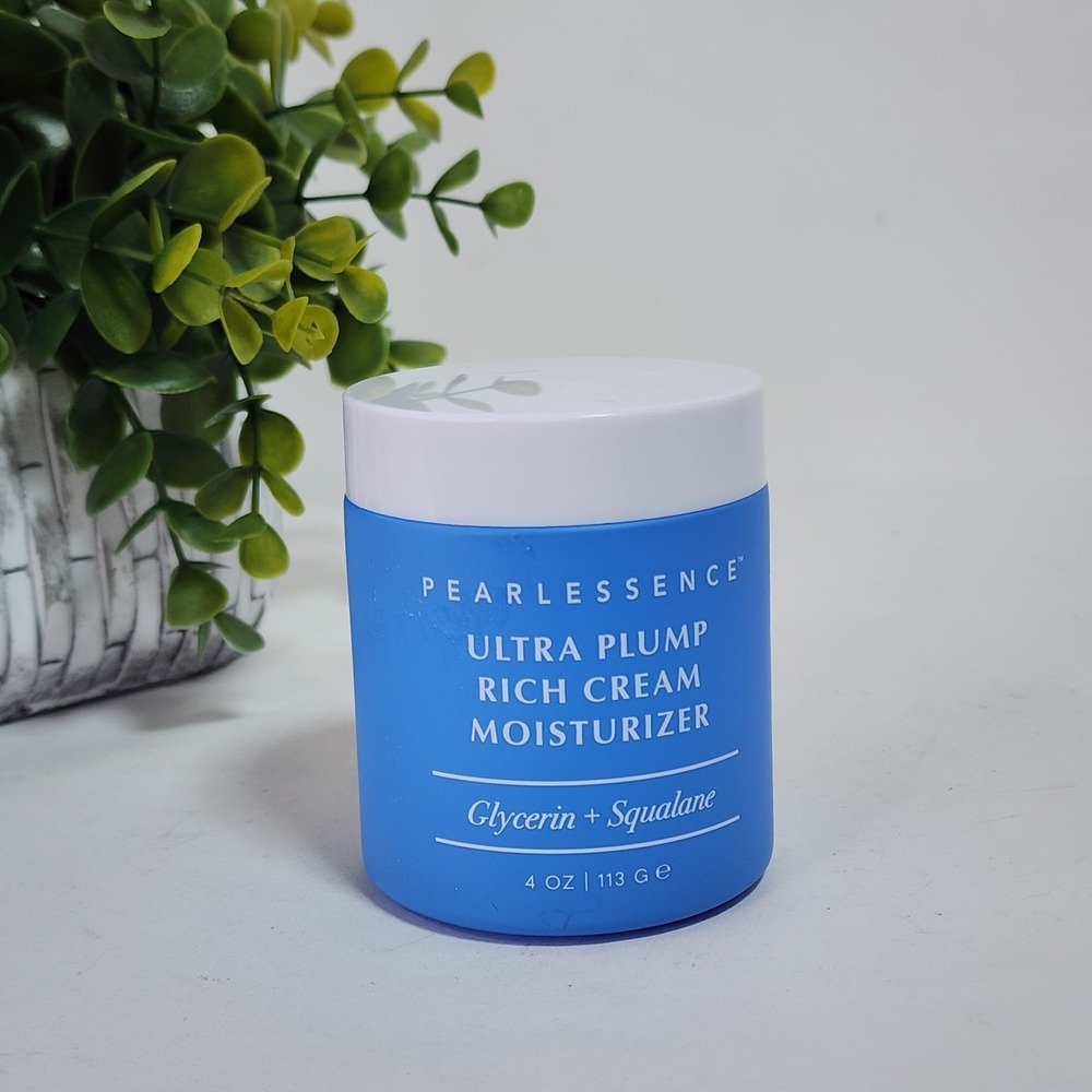 Pearlessence Face Cream Glycerin + Squalane Ultra Plump Rich Moisturizer 4 oz